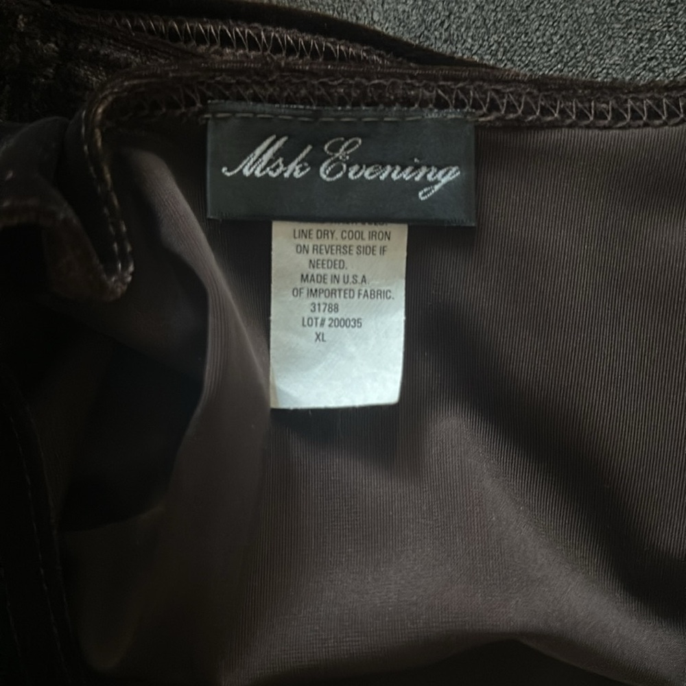 MSK Evening Velvet Rushed Blouse - Picture 6 of 7